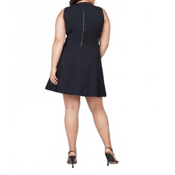 NEW SPANX perfect fit and flare mini dress in classic black - Picture 2 of 5
